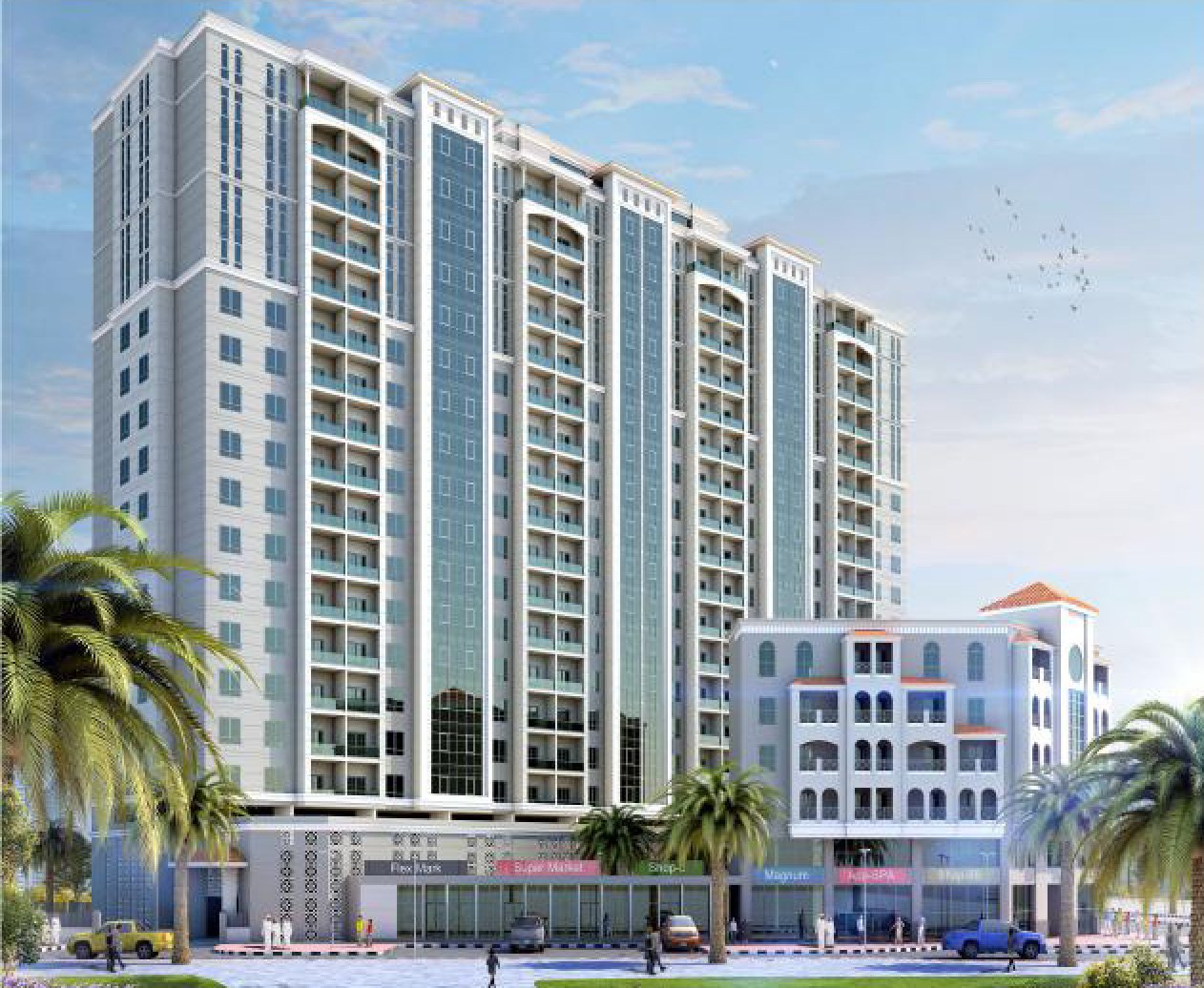 G+2P+16 tower with gym, Al Mamzar, Dubai