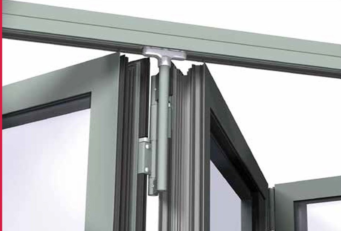 Aluminium folding door system detail